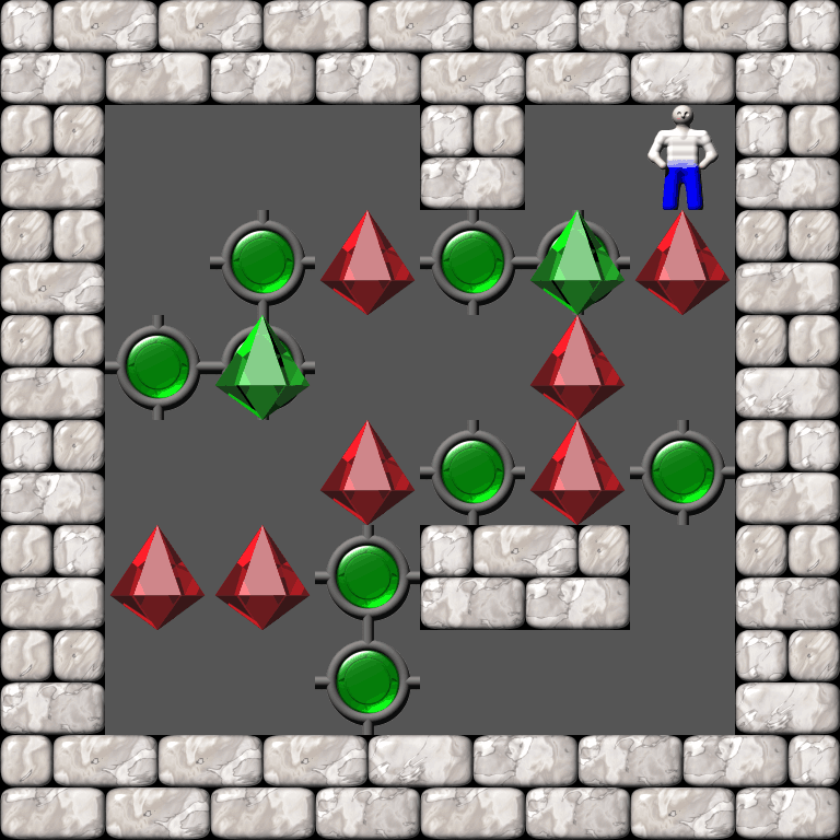 Сокобан More Bugs collections уровень 98
